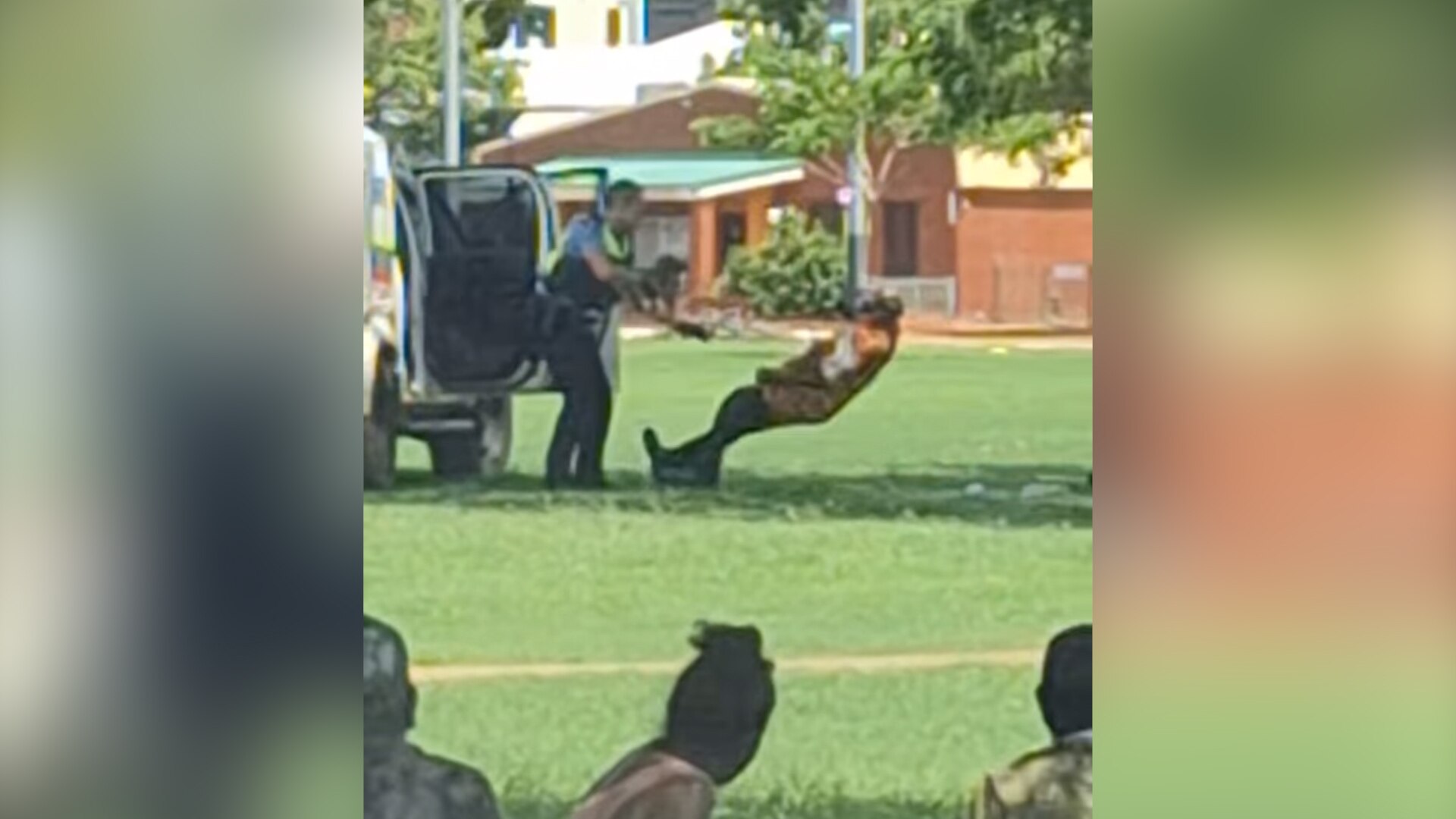 Police officer trips man in Broome - ABC News