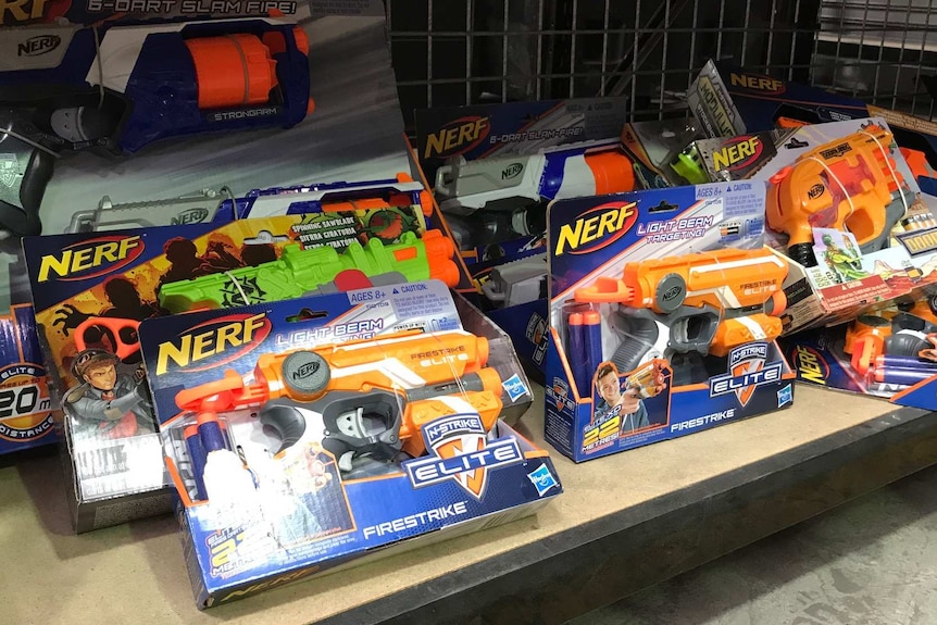 Nerf guns surrendered at Perth airport