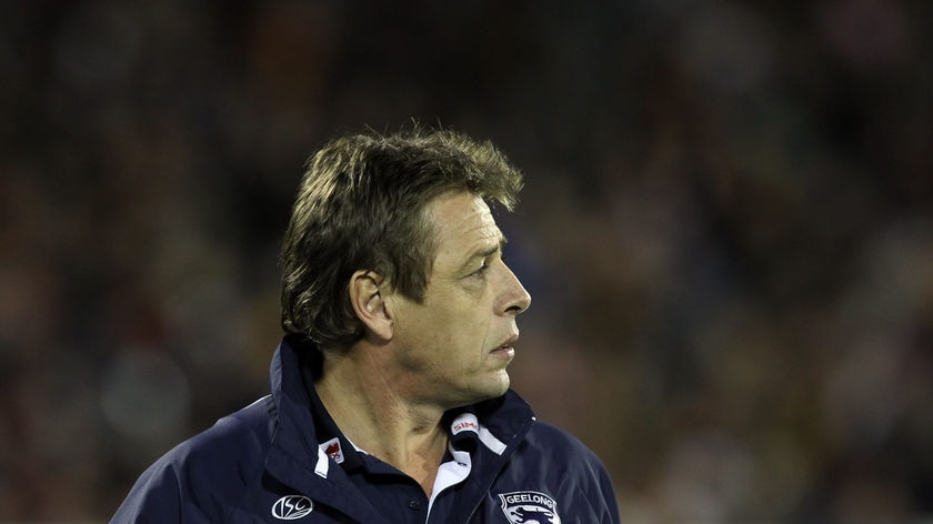 Top Cat Mark Thompson is rumoured to be nearing the exit door at Geelong.