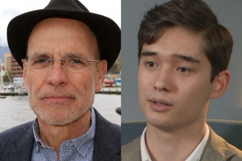 A composite image showing Clive Hamilton and Alex Joske. Both scholars have been prevented from entering China.