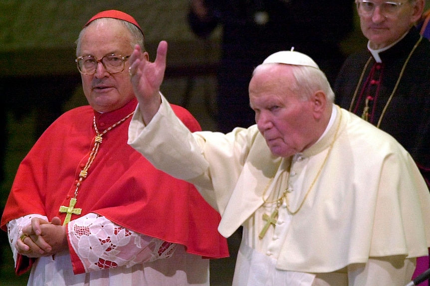 Pope John Paul II and Cardinal Angelo Sodano