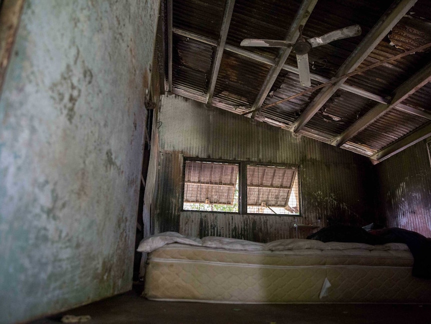 A bedroom in a One Mile Down home