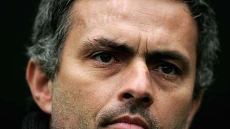 Jose Mourinho portrait during defeat to Newcastle