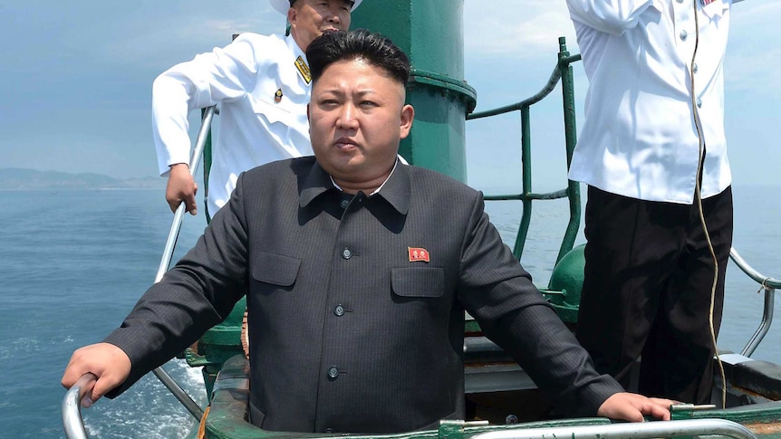 Kim Jong-un inspects North Korean submarine