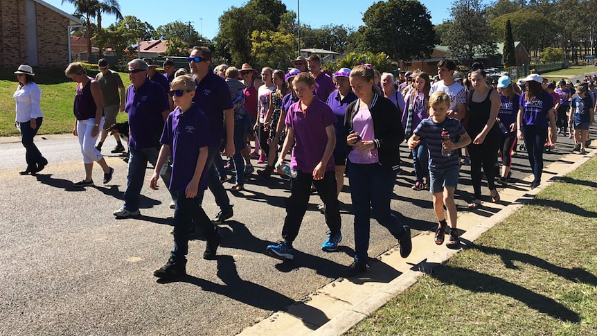 Marching against violence in Gatton