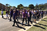 Marching against violence in Gatton