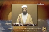 Al Qaeda leader Osama bin Laden in a video dated September 11, 2007.