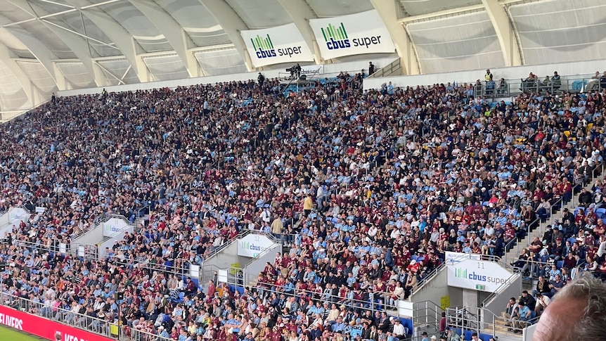 crowds in stadium