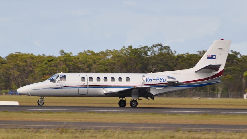 Queensland Police Service (Airwing) Cessna 560 Citation Ultra Bizjet VH-PSU made an emergency landing in Brisbane.