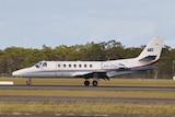 Queensland Police Service (Airwing) Cessna 560 Citation Ultra Bizjet VH-PSU made an emergency landing in Brisbane.