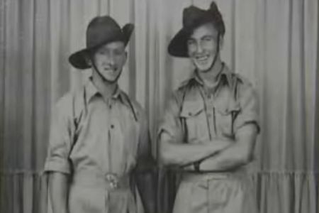 Colin Hamley and his brother, before they were captured