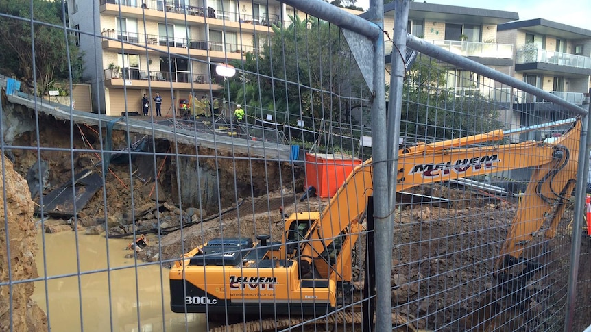 Collaroy driveway collapse