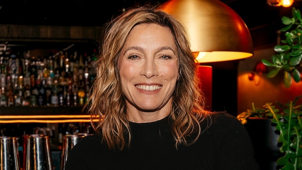 Claudia Karvan poses for season three of Take 5 with Zan Rowe at the Pleasure Club, Newtown.
