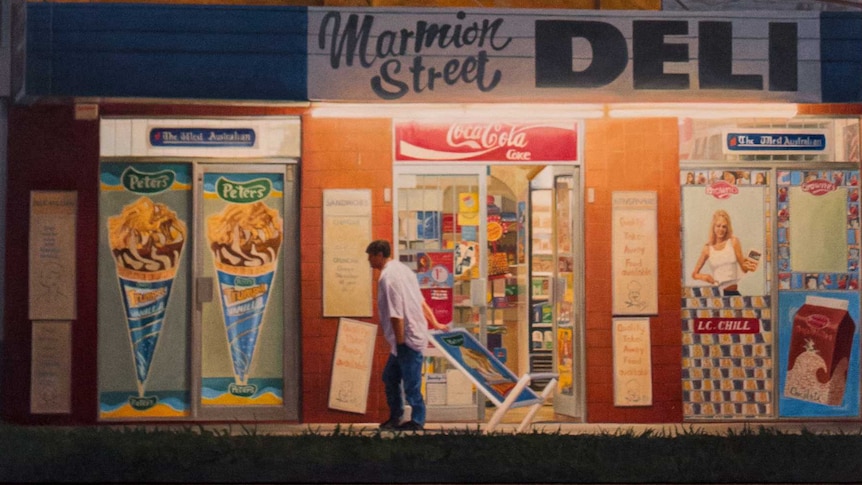 Marcus Beilby, At the end of the day, 2005. Oil on canvas.