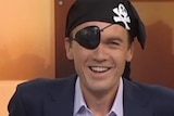 Michael Rowland dressed as a pirate in celebration of Talk Like a Pirate Day