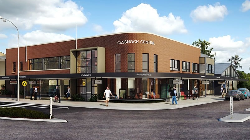 An artist's impression of Cessnock Central, the town's revamped ambulance station.