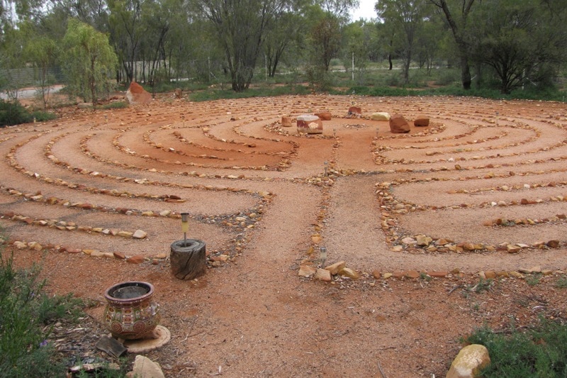 Labyrinth at Campfire in the Heart