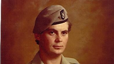An old photo of Wayne Douglas in Army uniform