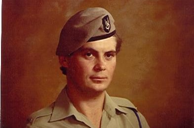 An old photo of Wayne Douglas in Army uniform