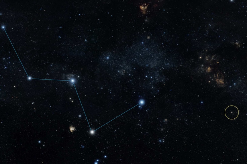A sky map shows the location of the star HD219134