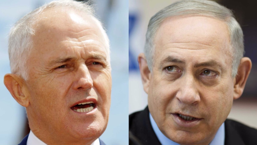 Malcolm Turnbull and Benjamin Netanyahu