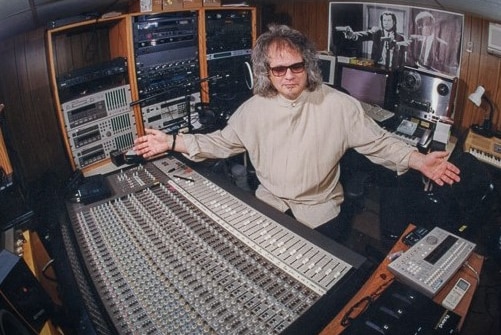 Al Kooper in his basement studio