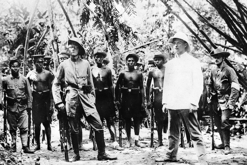 German forces being trained in New Guinea