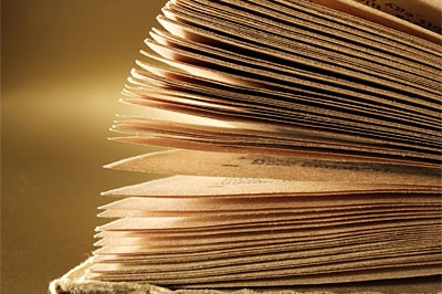The pages of a book