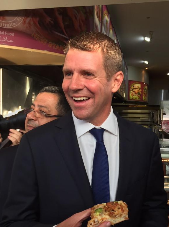 Mike Baird campaigning in Auburn