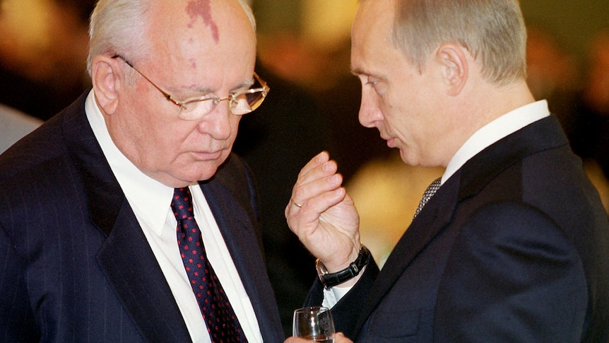 Vladimir Putin and Mikhail Gorbachev's competing visions for Russia's  future ultimately saw the two men turn on each other - ABC News
