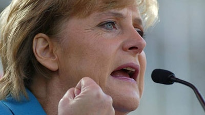 Controversial comments: Ms Merkel says the speech was an invitation to dialogue. [File photo]
