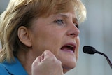 Controversial comments: Ms Merkel says the speech was an invitation to dialogue. [File photo]