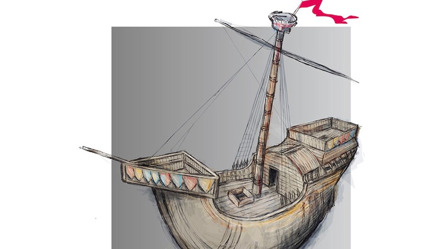 Artist's impression of Henry V's ship Holigost