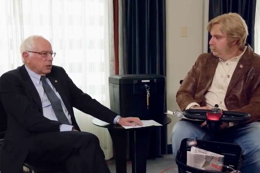 Bernie Sanders is interviewed by Billy Wayne Ruddick Jr on Who Is America?