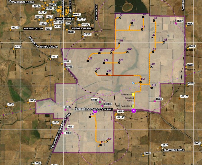 plan for wind turbine in hawkesdale in south west Victoria