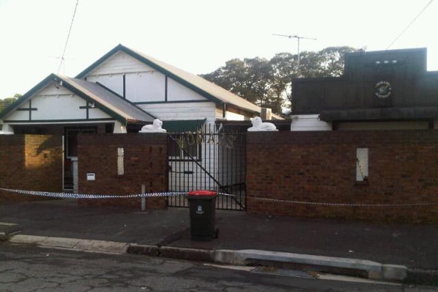 The Nomads clubhouse at Islington after an early morning fire.