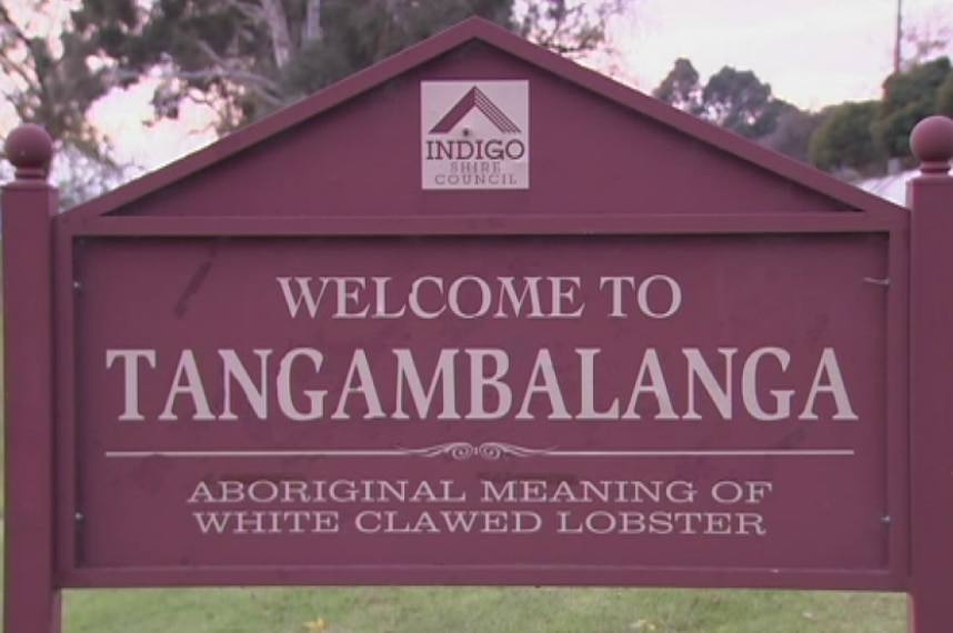 Sign saying Welcome to Tangambalanga