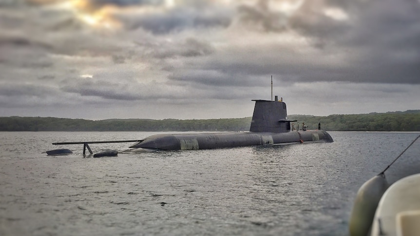 Australian Navy submarine HMAS Waller