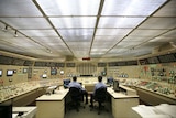 Nuclear reactor operators man the control room at Browns Ferry Nuclear plant.