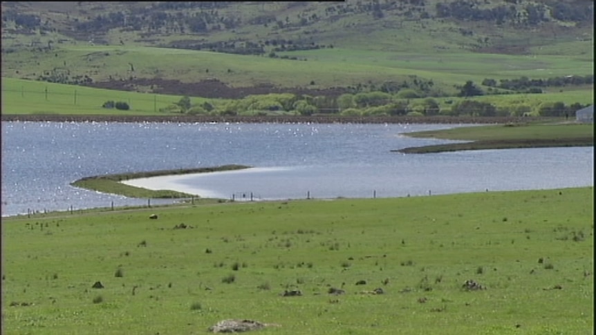 The Lower South Esk irrigation scheme dam