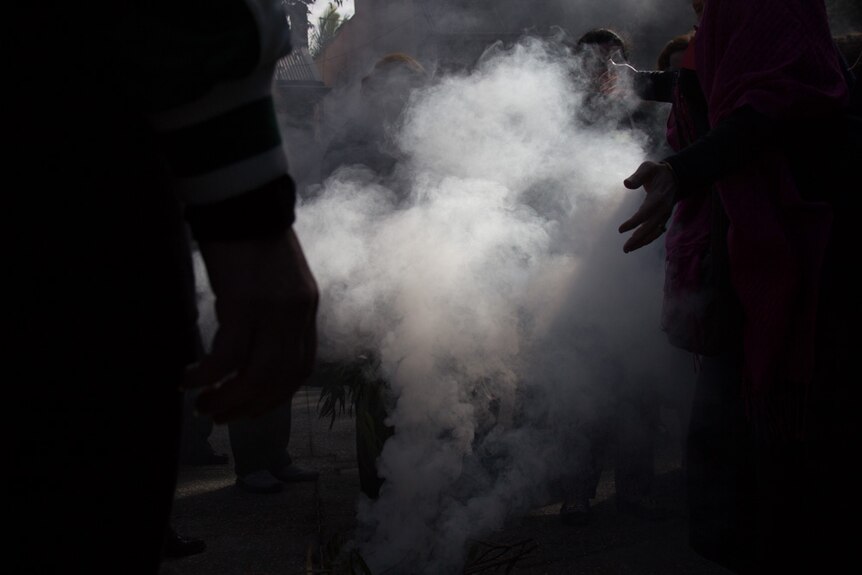 Smoking ceremony at the Redfern Community Centre