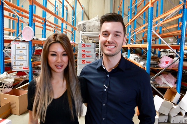 Black Swallow co-founders Catherine Wong and Alex Baro.