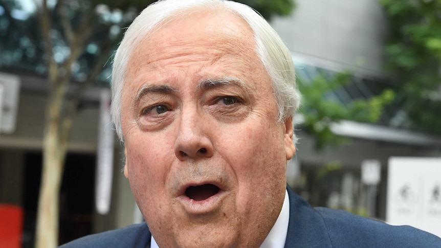 Clive Palmer arrives at the Federal Court in Brisbane, on February 15, 2017.