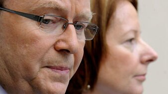 Kevin Rudd and Julia Gillard (AAP)