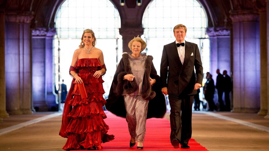The eve of the abdication of Queen Beatrix.