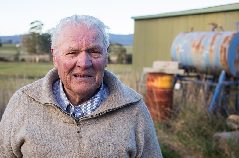 Farmer Jan Winkel, Tasmania.
