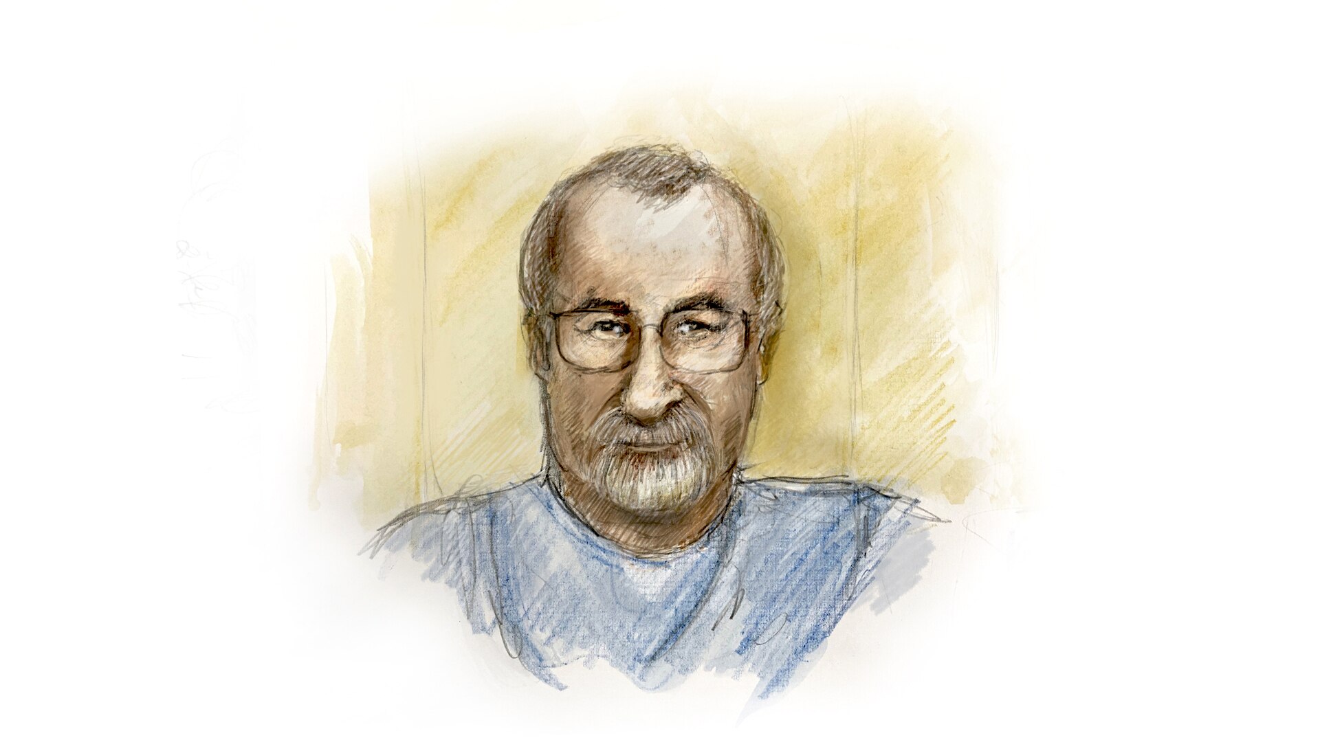 a court sketch of a man