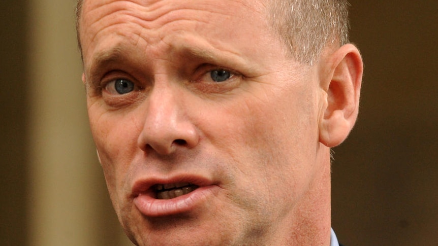 LNP leader Campbell Newman speaks during a press conference in Brisbane.