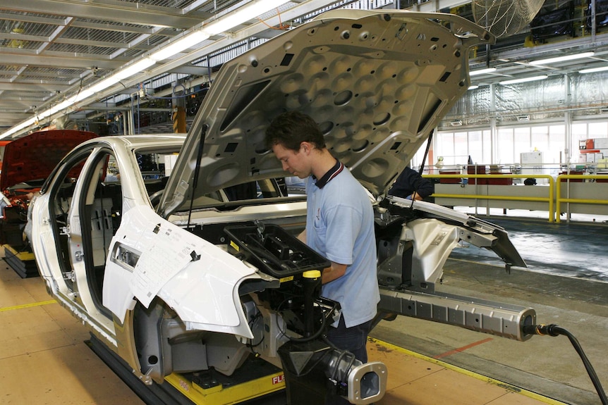 Holden assembly worker