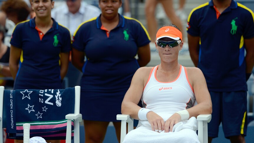 Sitting pretty: Stosur is feeling at ease after a comfortable first-round victory.